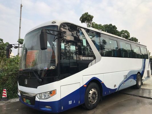 Las puertas dobles híbridas Aceite-eléctricas del motor 155kw del WP del vehículo eléctrico cubren Seat con cuero utilizaron al coche Bus Zhongtong LCK6101 47Seats