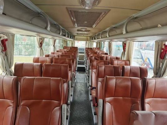 YOUNGMAN JNP6108 39 asienta asientos de cuero de dirección salidos chasis usados autobús posterior del saco hinchable del autobús del pasajero del motor del WP 199kw