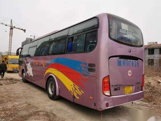Yutong ZK6107 usado kilómetro bajo del chasis 47 de Bus For Africa del coche de los asientos de la dirección de las buenas condiciones izquierdas de acero del euro III