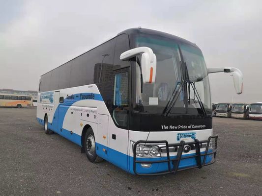 Autobús a estrenar ZK6122H9 de Yutong con el color blanco de 55 asientos en motor posterior de la promoción