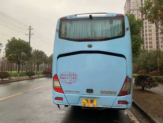 El coche usado Bus Yutong Brand que ZK6117 65 asienta al pasajero usado puerta posterior del motor 120km/H de Yuchai sola transporta la dirección izquierda