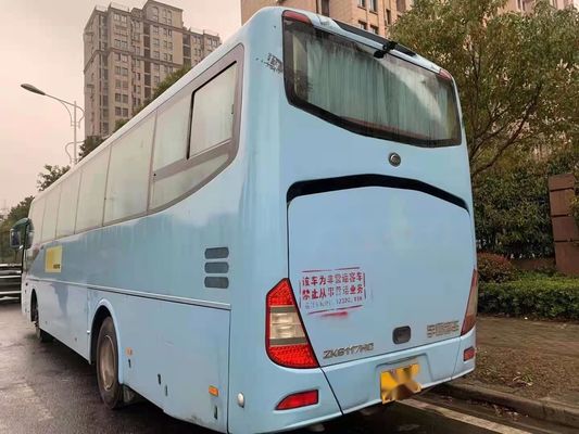El coche usado Bus Yutong Brand que ZK6117 65 asienta al pasajero usado puerta posterior del motor 120km/H de Yuchai sola transporta la dirección izquierda