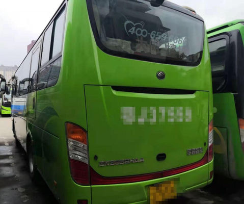 Yutong usado transporta el autobús usado puerta de acero del pasajero del chasis de los asientos Zk6858 35 la sola