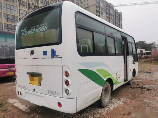 Yutong usado transporta Zk6609d1 19 asienta el motor 85Kw de Yuchai utilizó el kilómetro de Mini Bus Single Door Low