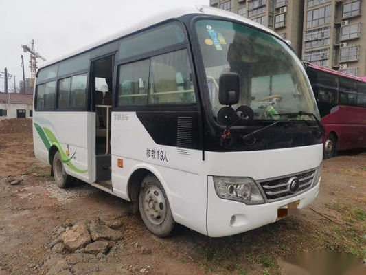 Yutong usado transporta Zk6609d1 19 asienta el motor 85Kw de Yuchai utilizó el kilómetro de Mini Bus Single Door Low