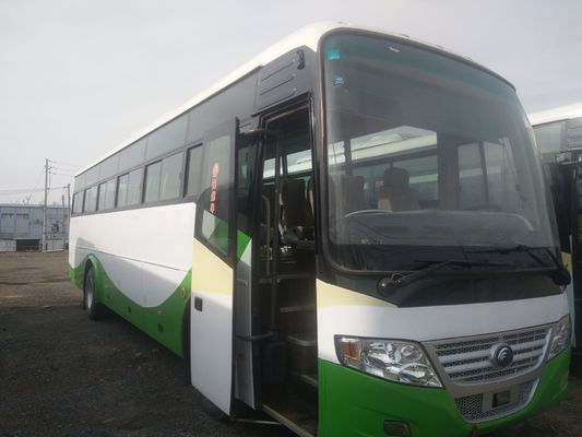 Yutong usado transporta el chasis de acero Front Engine Bus que 53 asientos utilizaron el coche Bus For Congo del bus turístico