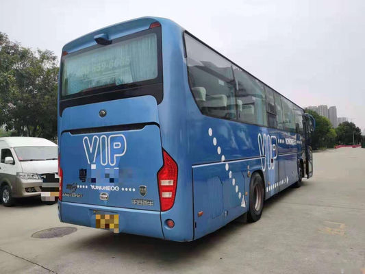 Bus turístico usado impulsión usado de la mano izquierda de las puertas dobles del motor del euro IV Yuchai del chasis del saco hinchable de los asientos del autobús Zk6119 47 de Yutong