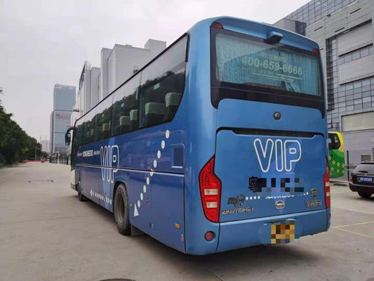 Bus turístico usado impulsión usado de la mano izquierda de las puertas dobles del motor del euro IV Yuchai del chasis del saco hinchable de los asientos del autobús Zk6119 47 de Yutong