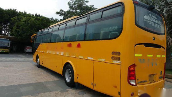 Los asientos usados del autobús ZK6107 49 de Yutong salieron chasis de dirección Yuchai del saco hinchable del motor posterior kilómetro bajo