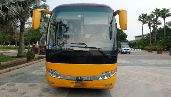 Los asientos usados del autobús ZK6107 49 de Yutong salieron chasis de dirección Yuchai del saco hinchable del motor posterior kilómetro bajo