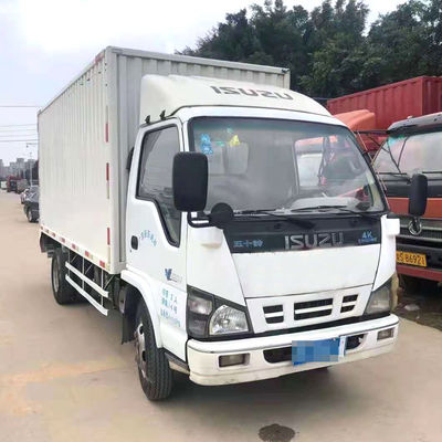 Segunda mano los 4.2m Van Used Light Duty 4x2 Isuzu 10 Ton Diesel Cargo Truck