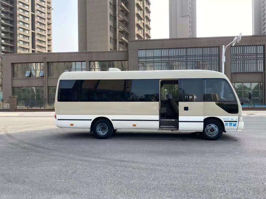 2015 el autobús usado del práctico de costa del año 20 asientos, LHD utilizó a Mini Bus Toyota Coaster Bus con el motor de gasolina 2TR, dirección izquierda