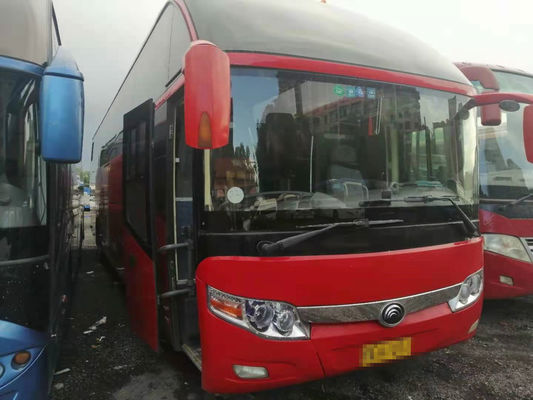 Los asientos usados del coche ZK6127 55 de Yutong salieron chasis del saco hinchable de Seerting del bus turístico usado III posterior del euro del motor para África