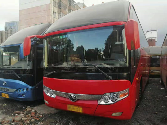 Los asientos usados del coche ZK6127 55 de Yutong salieron chasis del saco hinchable de Seerting del bus turístico usado III posterior del euro del motor para África
