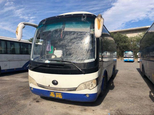 Los asientos usados de Bus ZK6908 38 del coche salieron Yuchai de dirección del euro posterior III del motor autobús usado el chasis de acero de Yutong