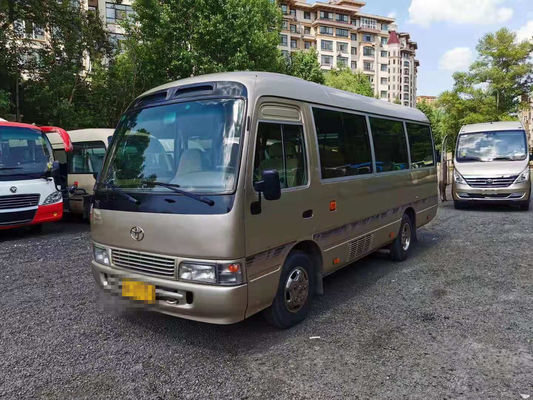 El autobús usado 23 asientos del práctico de costa utilizó a Mini Bus Toyota Coaster Bus con el motor de gasolina 3RZ dirección de la mano izquierda de 2012 años