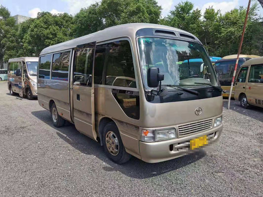 El autobús usado 23 asientos del práctico de costa utilizó a Mini Bus Toyota Coaster Bus con el motor de gasolina 3RZ dirección de la mano izquierda de 2012 años