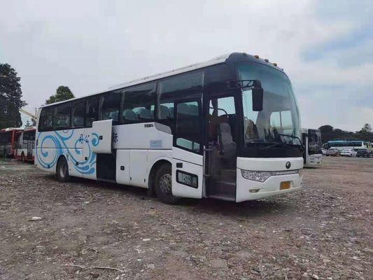 El autobús usado ZK6122 49 de Yutong asienta el motor posterior usado de acero de la impulsión WP.10 de la mano izquierda del autobús del pasajero de las puertas dobles del chasis