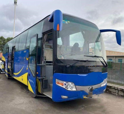 De Yutong de la marca autobús usado IV posterior diesel de Yutong del pasajero del euro de Yuchai del motor de las puertas dobles del autobús 54seats de la mano en segundo lugar