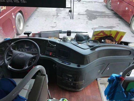 Autobús usado kilómetro bajo usado marca del pasajero del motor de Yuchai del chasis del saco hinchable de los asientos del bus turístico HFF6909 38 de Ankai para África