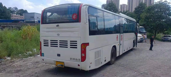 El coche usado Bus Model KLQ6129 utilizó kilómetro bajo del autobús 53 de los asientos de un buen del pasajero del autobús chasis de acero más alto de las puertas dobles