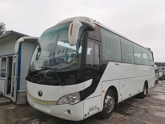 Los asientos del autobús 35 de YUTONG dan en segundo lugar el coche usado Used Bus Export diesel Bus del coche del combustible ZK6107