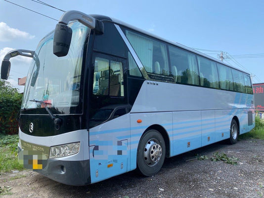 Autobús turístico de lujo usado de Lhd de Dragon Bus 45seats del motor posterior diesel manual de oro de la caja de cambios