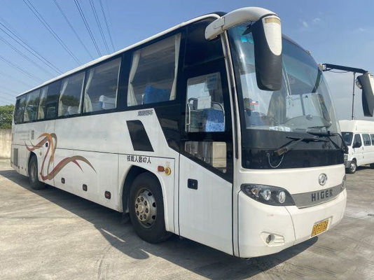 Las puertas dobles utilizaron 47 asientos Higer Coach Buss Used LHD KLQ6115 Yuchai Engine