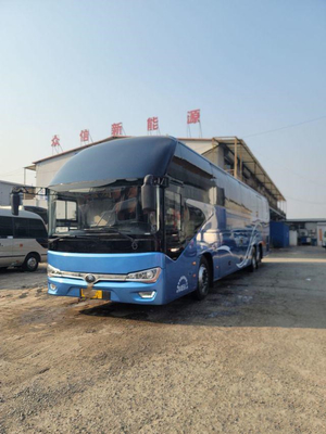 Saco hinchable de lujo V EURO del autobús de Yutong de los asientos del coche 56 del autobús de Decker Zk 6148 Youtong del doble del autobús