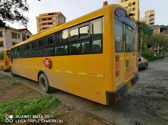 Los autobuses escolares viejos 50seats utilizaron el motor Mini Coach Airbag Chassis de Yuchai del autobús escolar