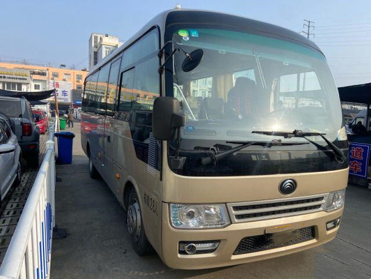 La segunda mano Yutong ZK6728 transporta el motor de oro usado de Yuchai del color transporta al coche de 28 pasajeros Bus In 2019 años
