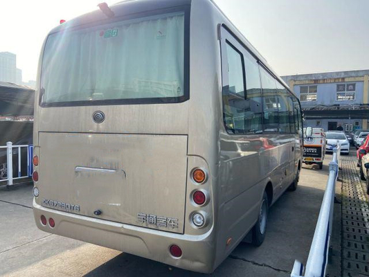 La segunda mano Yutong ZK6728 transporta el motor de oro usado de Yuchai del color transporta al coche de 28 pasajeros Bus In 2019 años