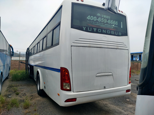 El autobús usado de Yutong 2018 años hechos en China utilizó al coche diesel Bus Used White de LHD 51 asientos Front Engine Bus