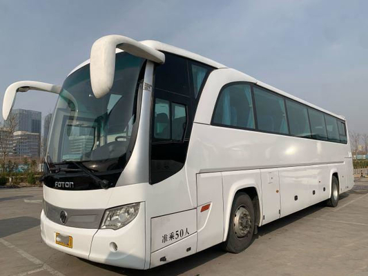 El coche usado autobús BJ6120 de Foton utilizó las puertas 2018 del autobús 50seats Yuchai 330hp dos de Yutong