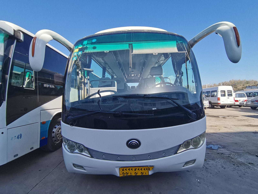 39 asientos utilizaron al coche Buses que el motor ZK6879 de la parte posterior de LHD utilizó los autobuses en el Brasil Yutong