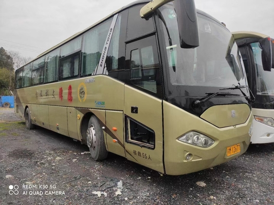 2015 años 55 Seat utilizaron el autobús 199kw de la mano del autobús ZLCK6120 segundo de Zhongtong con LHD para el pasajero
