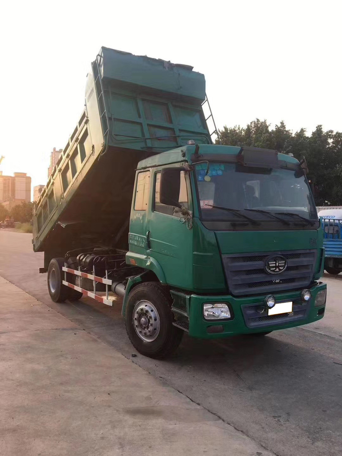 Camión volquete usado 4x2 235HP 2009 años con las buenas condiciones JIEFANG FOTON DONGFENG
