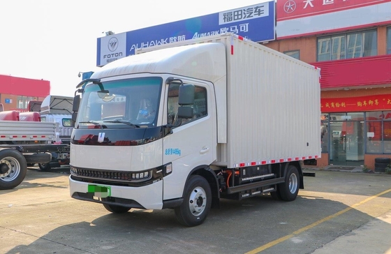 calidad  Box Trucks Geely Pure Electric Lorry Truck New Energy Fuel 4*2 Van Box 4 Meters A/C Fábrica
