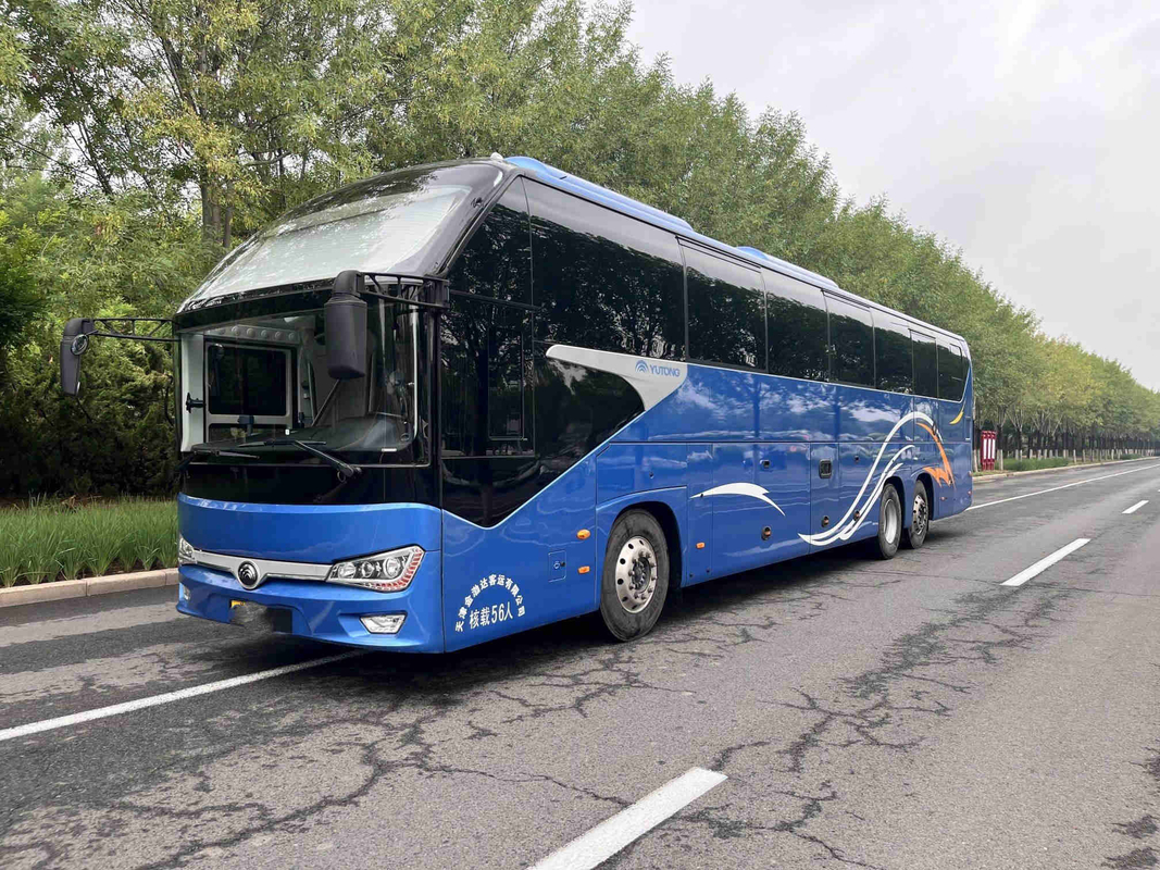 Conductor de mano doble de Seat Leftt del coche 56 del motor de la parte posterior de Decker Bus Sightseeing Yutong ZK6148