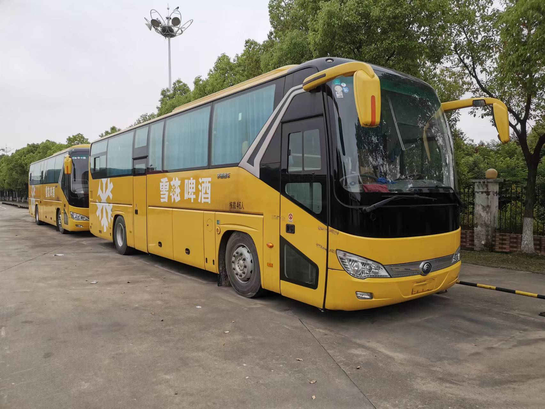 Puerta doble usada Seat de lujo del motor posterior de Rhd de los asientos de Buses 46 del coche del Vip Yutong ZK6119