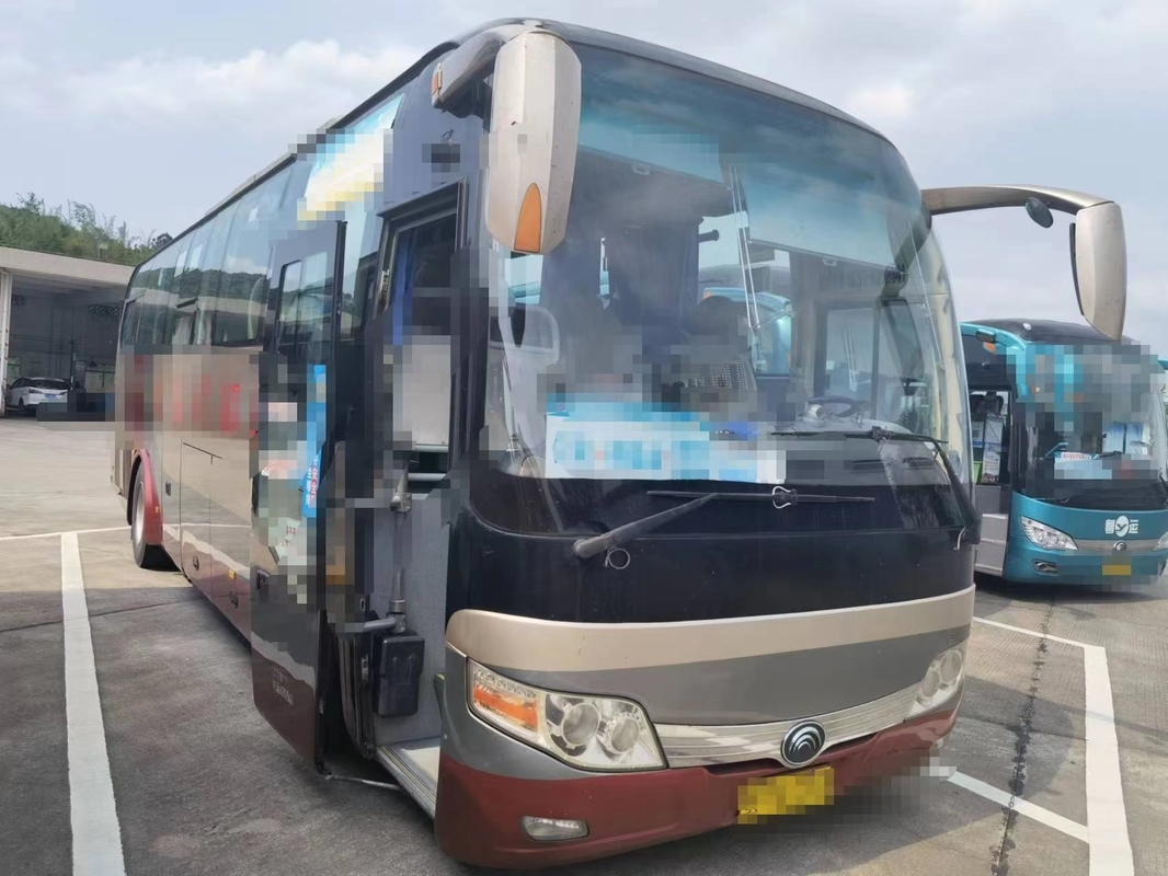 Autobús posterior del pasajero del motor RHD Zk6107 de los asientos de Used Mini Yutong Buses 45 del coche de la segunda mano