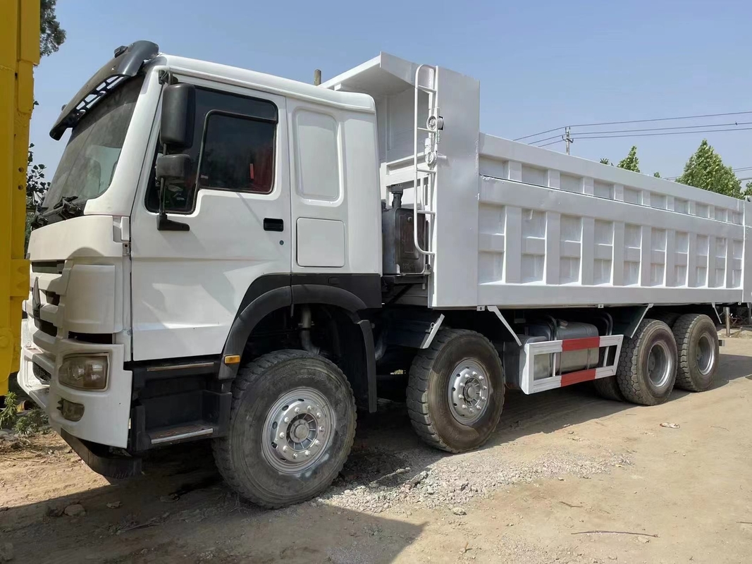 8*4 utilizó el camión volquete 40ton Mitsubishi Fuso 12 rueda el camión de segunda mano con 380HP