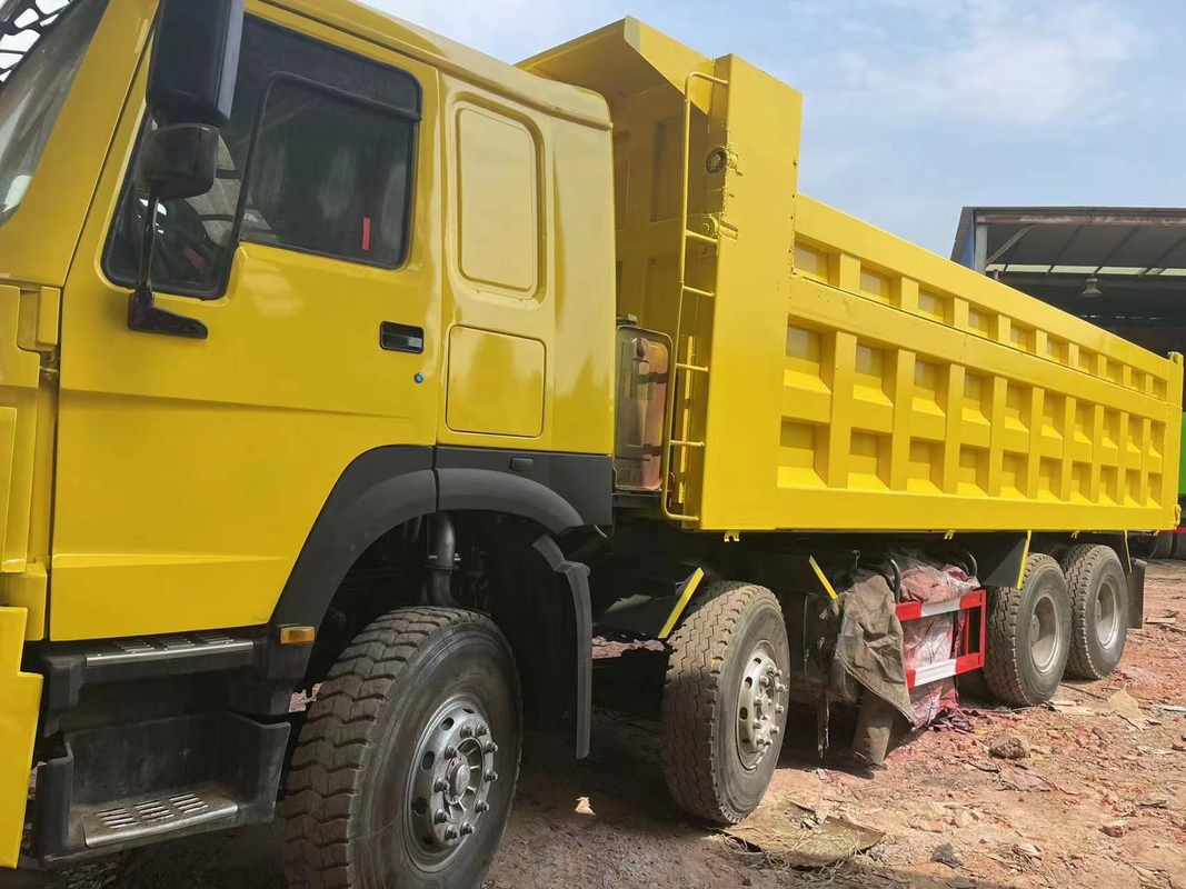 8*4 utilizó el camión volquete 40ton Mitsubishi Fuso 12 rueda el camión de segunda mano con 380HP