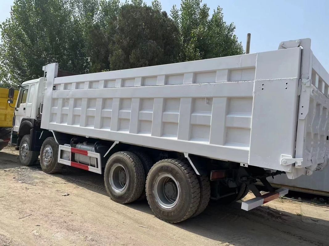 8*4 utilizó el camión volquete 40ton Mitsubishi Fuso 12 rueda el camión de segunda mano con 380HP