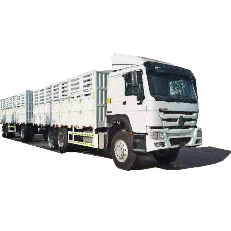 2 cerca potente Trailers Truck del doble del camión 420hp del cargo del euro Ii Howo del camión del cargo de las furgonetas