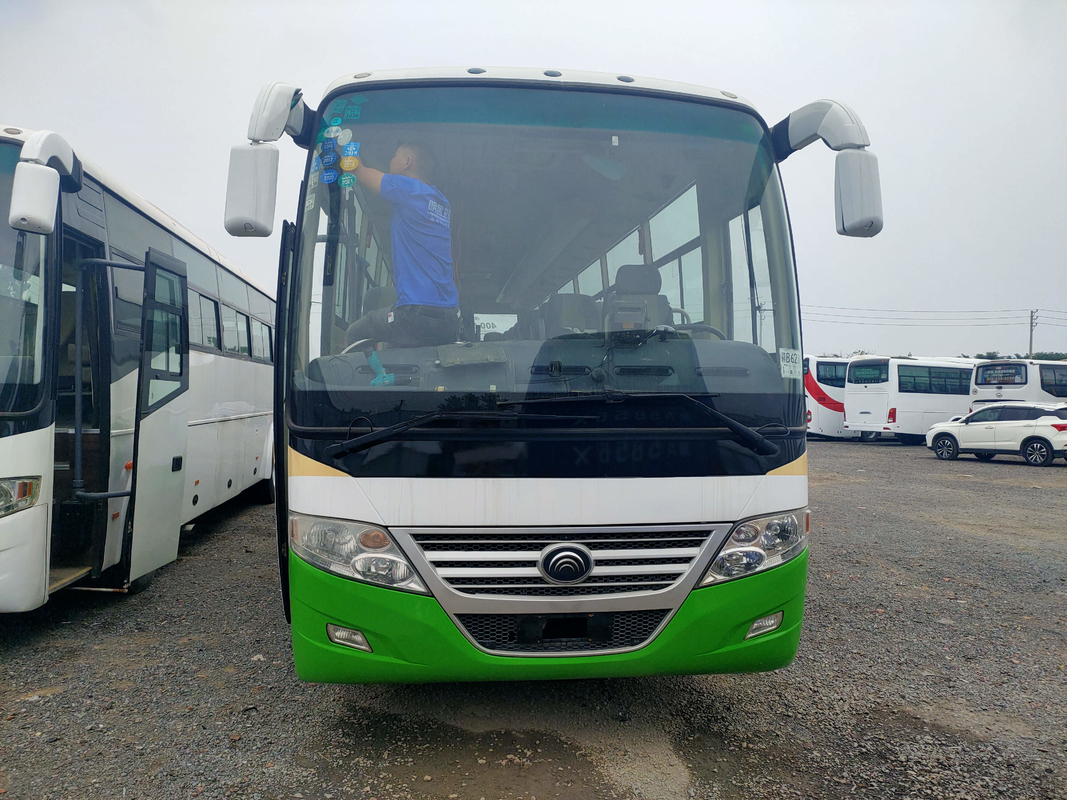 Asientos usados Zk6112d del autobús 53 del pasajero de la suspensión de la primavera de placa de Yutong Front Engine Bus Lhd /Rhd