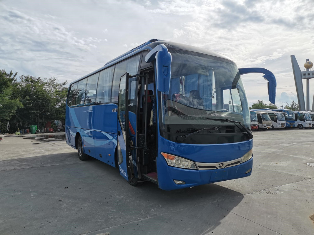 XMQ6802 utilizó el autobús Kinglong dejó a coche de dirección 35seats la suspensión eléctrica del airbag de YC4G 147kw