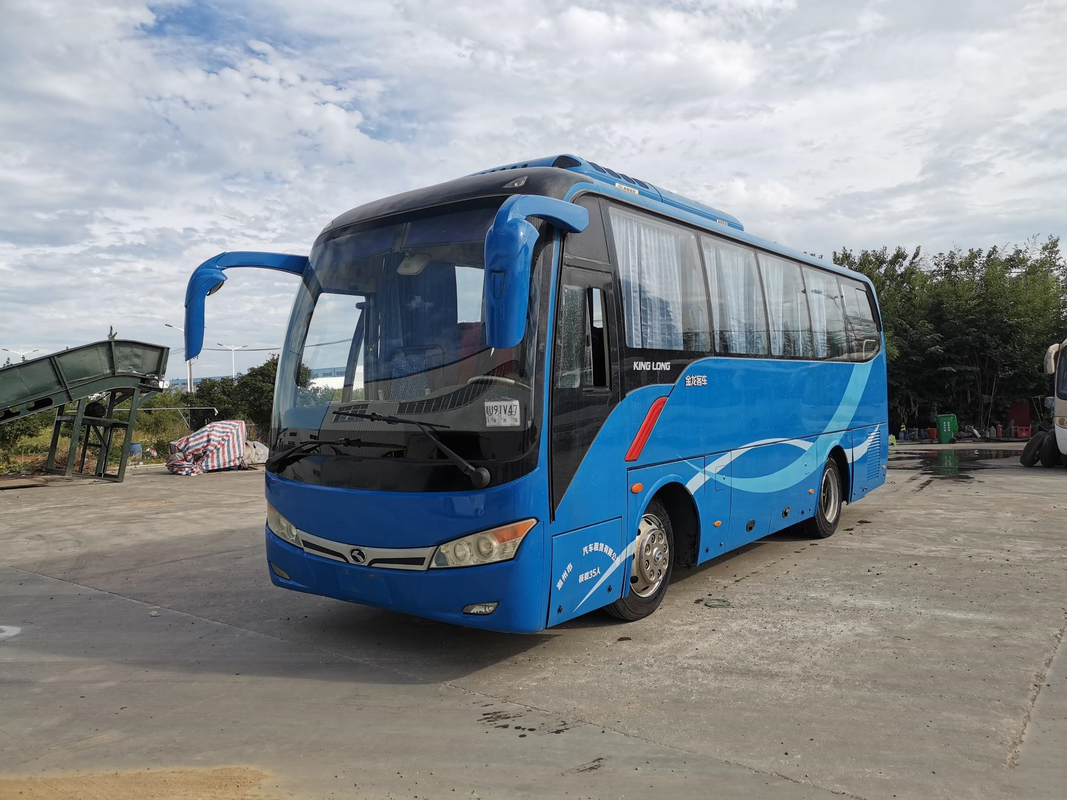 XMQ6802 utilizó el autobús Kinglong dejó a coche de dirección 35seats la suspensión eléctrica del airbag de YC4G 147kw