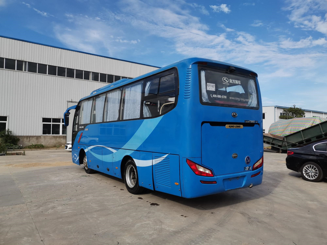 XMQ6802 utilizó el autobús Kinglong dejó a coche de dirección 35seats la suspensión eléctrica del airbag de YC4G 147kw