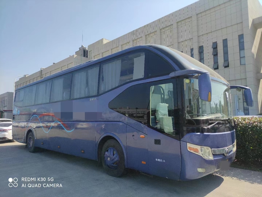 Autobús usado asientos de ZK6127 55 Yutong motor de Weichai de 2014 años con la suspensión del resorte plano